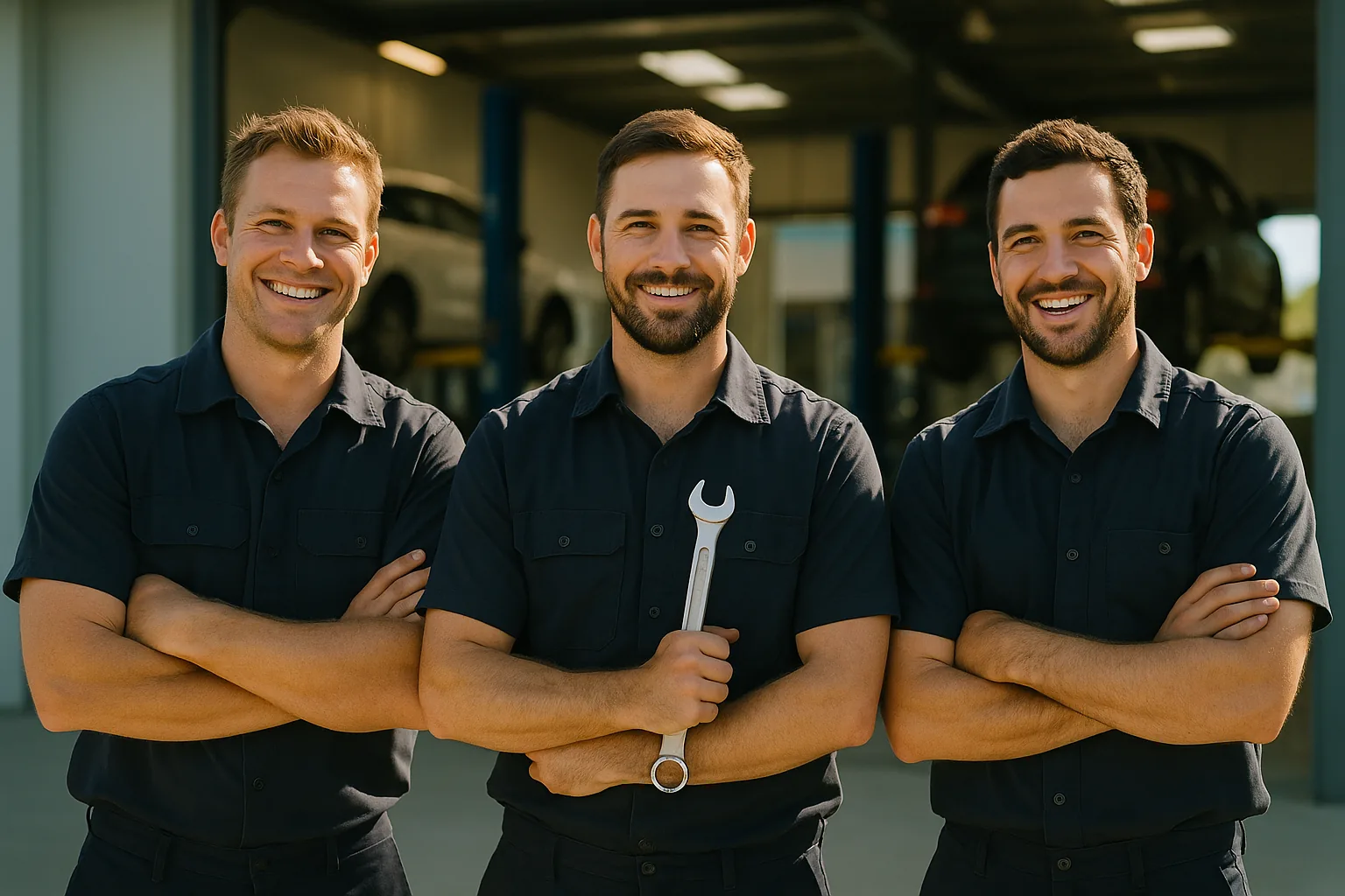 The friendly team of mechanics at Luber Mechanical workshop in Noosaville Sunshine Coast