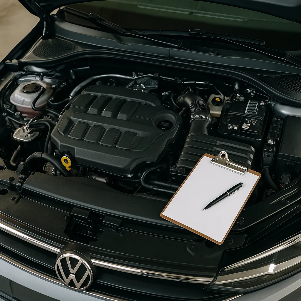 Logbook car service being performed on an engine bay in Noosa